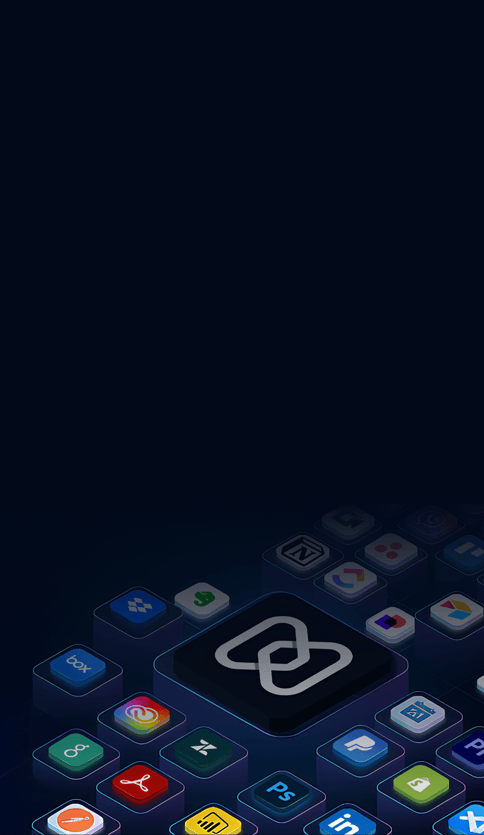 A display of some of the managed applications, representing centralized mobile application management and app control.